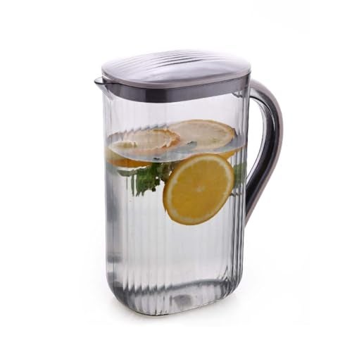 Ganesh Aura Water Jug Plastic, Bpa Free Food Grade Jug with Lid, Kitchen Accessories Items, Jug for Serving Water, Juices, Beverages, Milk - 500ml (Transparent) - Image 2