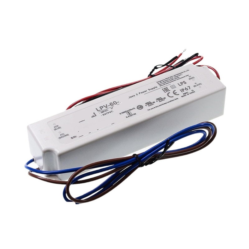LPV 60 12V 60W IP67 محول طاقة LED مقاوم للماء للإطارات الضوئية - Image 2