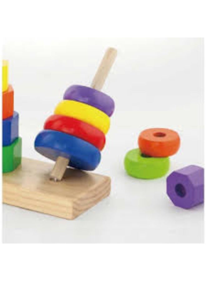 Viga Wooden Geometric Stacker 50567Vg - Image 3