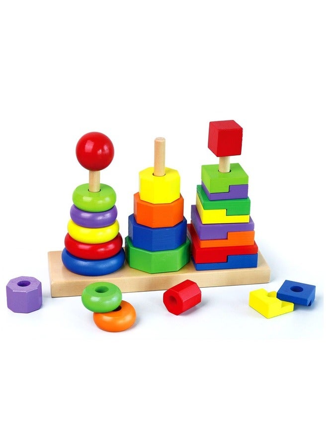 Viga Wooden Geometric Stacker 50567Vg - Image 5