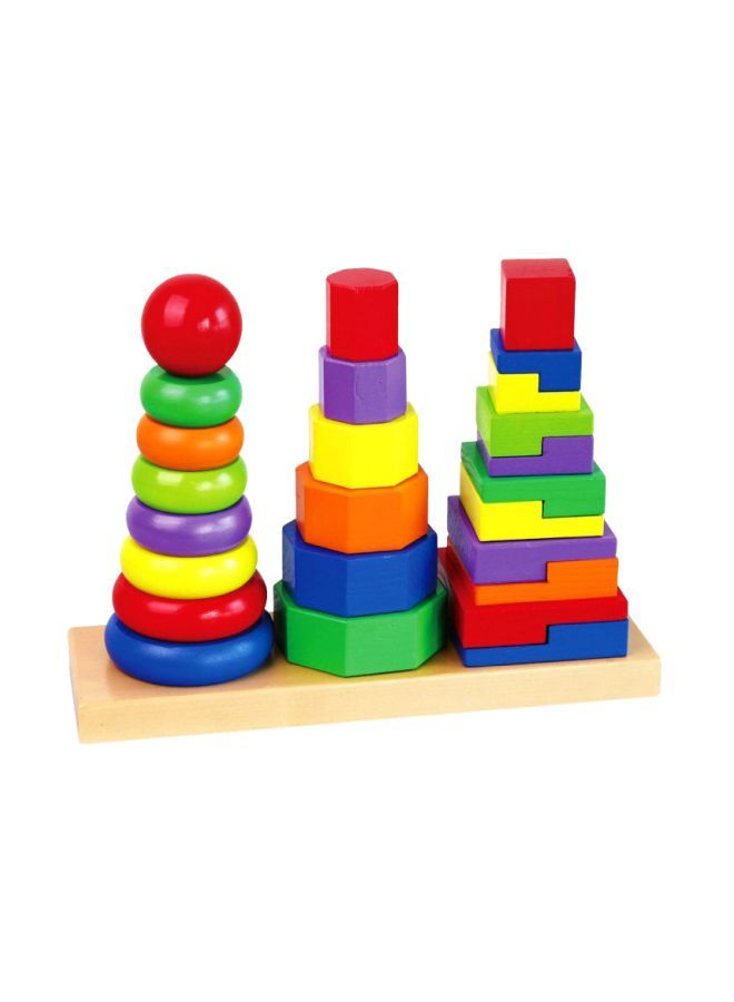 Viga Wooden Geometric Stacker 50567Vg - Image 1