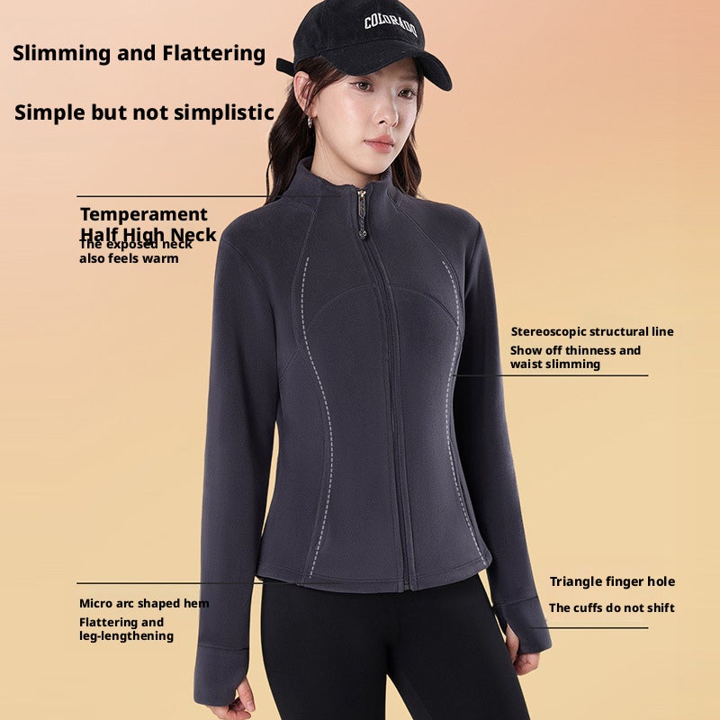 Women's Slim Fit Fleece Jacket - Image 5