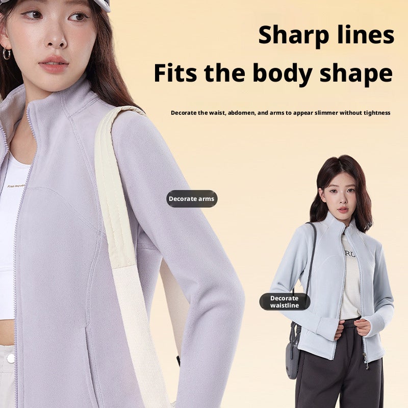 Women's Slim Fit Fleece Jacket - Image 4