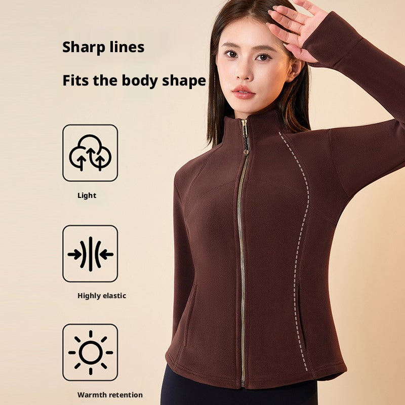 Women's Slim Fit Fleece Jacket - Image 3