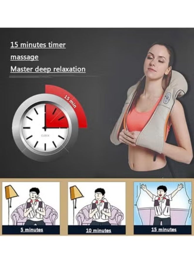 Neck and Back Massager – 3D Deep Tissue Electric Kneading Pillow with Soothing Heat for Neck, Back, Shoulders, Feet & Legs - Image 5