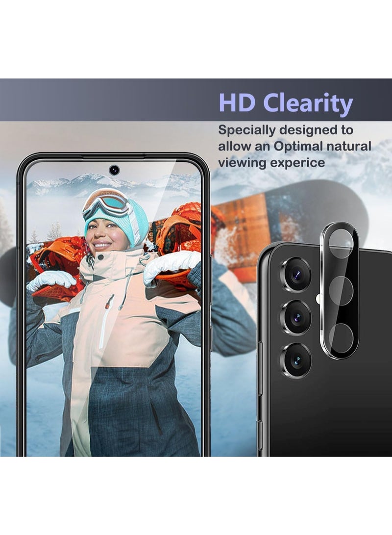 Muzz Privacy Screen Protector for Samsung Galaxy A56 5G, 2 Pack Anti-Spy Tempered Glass with 2 Camera Protectors, 9H Hardness, Clear (Galaxy A56) - Image 3