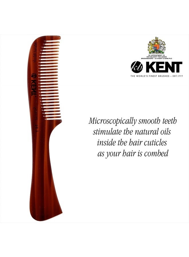 Kent 14T Large all Coarse Hair Detangling Comb, Wide Teeth for Long Thick Curly Wavy Hair. Hair Detangler Comb For Wet and Dry. Rake Comb Saw-Cut from Cellulose and Hand Polished, Handmade in England - Image 5