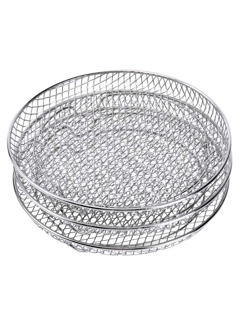 Generic - Air Fryer Accessories-Air Fryer Three Stackable Racks for Gowise Phillips USA Cozyna Ninja Airfryer Air Fryer Rack Stainless Steel Fit all 4.2QT - 5.8QT air fryer Oven Pressure Cooker - Image 1