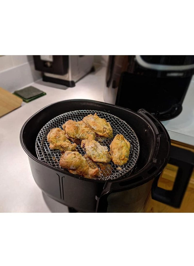 Generic - Air Fryer Accessories-Air Fryer Three Stackable Racks for Gowise Phillips USA Cozyna Ninja Airfryer Air Fryer Rack Stainless Steel Fit all 4.2QT - 5.8QT air fryer Oven Pressure Cooker - Image 1