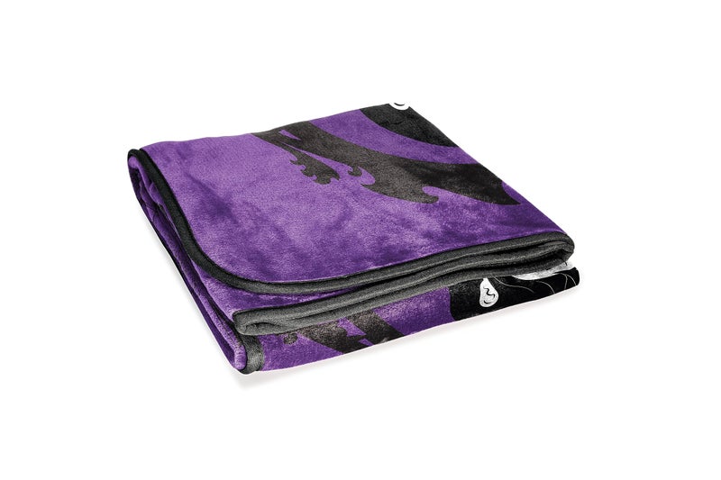 Jay Franco Wednesday and The Addams Family Stain Glass Throw Blanket - Measures 46 x 60  Kids Bedding - Super Soft Fleece - Image 4