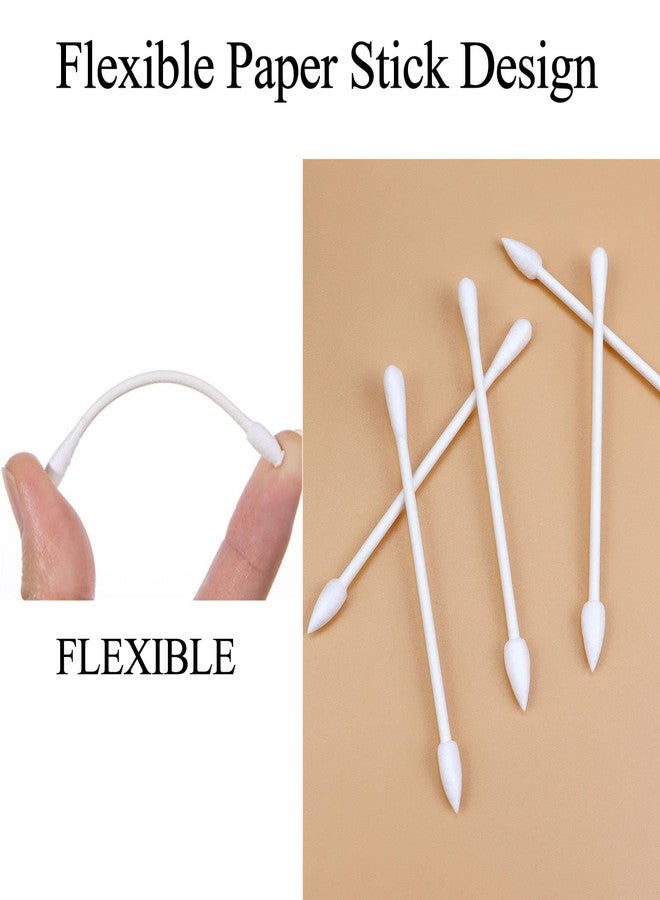 Sppry Cotton Swabs - Individually Wrapped Double Tipped Paper Sticks for Ear, Make-up, 100 Count (White, Round/Pointed End) - Image 4