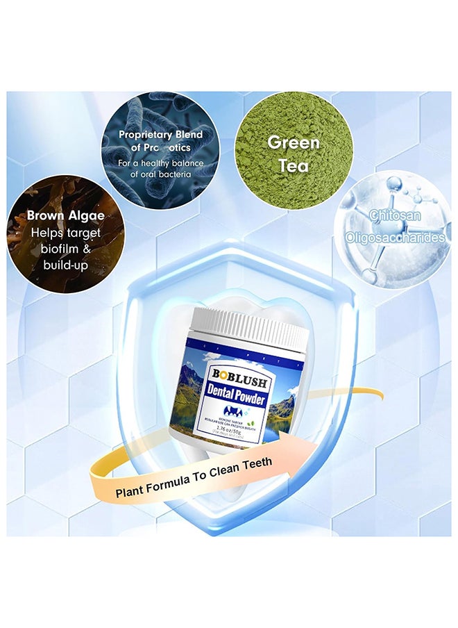 SKY-TOUCH Pet Dental Powder : Pet Breath Freshener, Control Plaque & Tartar, Teeth Cleaning Powder with Probiotics Dogs Cats Dental Care Supplies for Oral Health (50g)  - Image 3