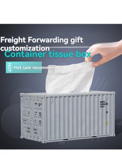 M MIAOYAN Container Tissue Box, Paper Towel Box, Shipping Container Model Ornament  - Image 1