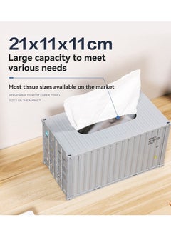 M MIAOYAN Container Tissue Box, Paper Towel Box, Shipping Container Model Ornament  - Image 2