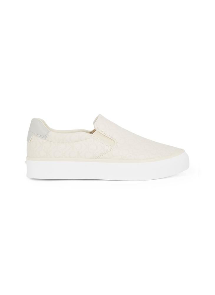 CALVIN KLEIN VULCANISED JACQUARD SLIP ON TRAINERS  - Image 1