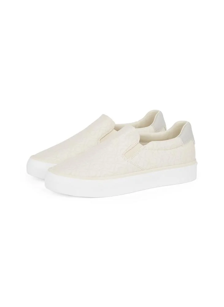 CALVIN KLEIN VULCANISED JACQUARD SLIP ON TRAINERS