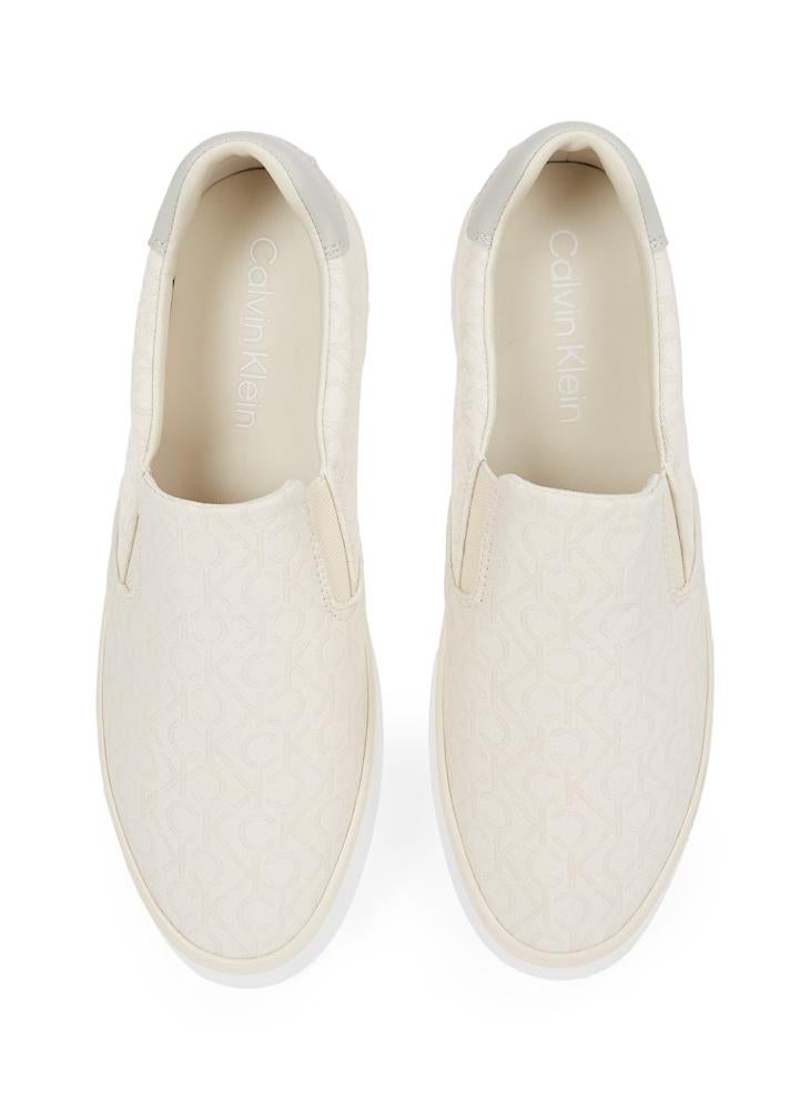 CALVIN KLEIN VULCANISED JACQUARD SLIP ON TRAINERS  - Image 5