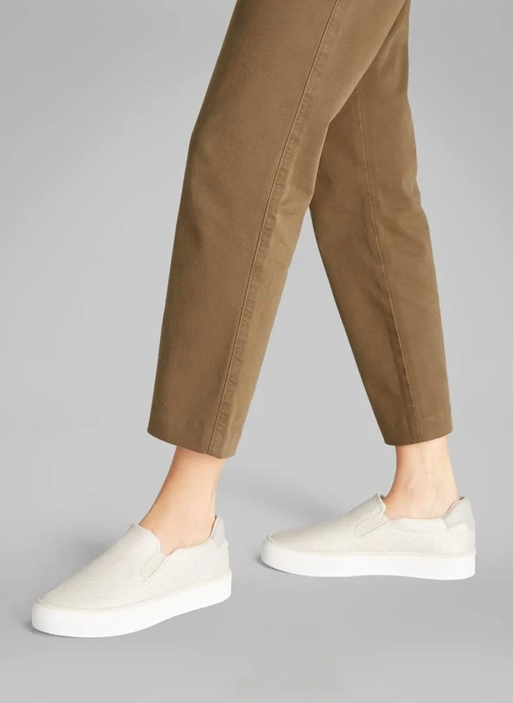 CALVIN KLEIN VULCANISED JACQUARD SLIP ON TRAINERS