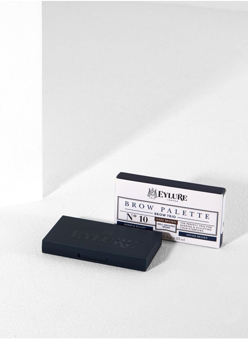 EYLURE Brow Trio Palette - Dark Brown  - Image 3