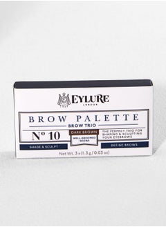 EYLURE Brow Trio Palette - Dark Brown  - Image 4