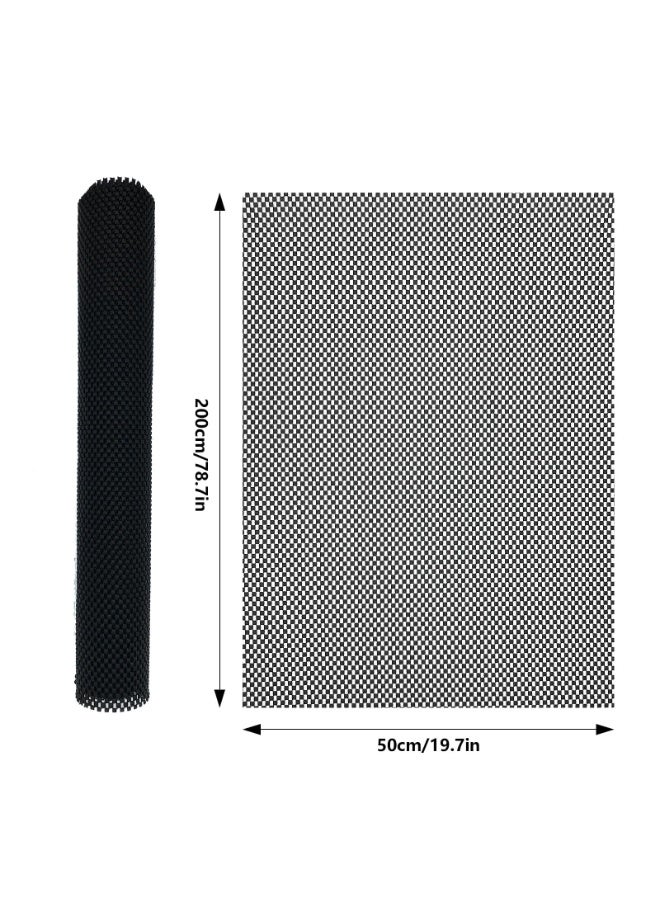 كوفوز 200x50cm غير الانزلاق حصيرة متعددة الأغراض PVC مكافحة الانزلاق السجادة الأسفل مكافحة الانزلاق الحصاء مكافحة الانزلاق مقبض لفة للمكتب المنزلي السجاد السجاد الرفوف علبة - Image 2