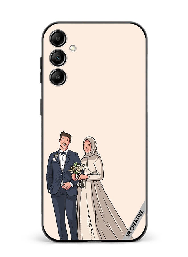VR CREATIVE Protective Case Cover For Samsung Galaxy A14 5G/A14 Wedding Design Multicolour - Image 1