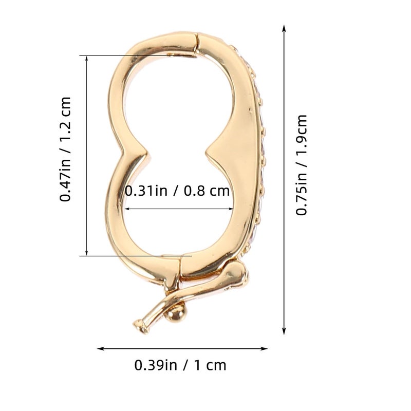 Gold Platinum Jewelry Connecting Buckles Clasps For Necklace Bracelet DIY Making Repair - Image 5