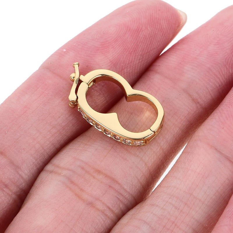 Gold Platinum Jewelry Connecting Buckles Clasps For Necklace Bracelet DIY Making Repair - Image 4
