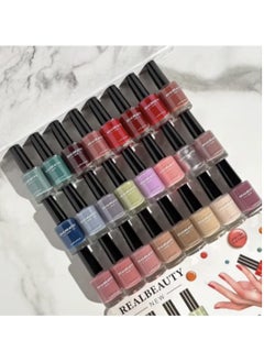 REAL BEAUTY 24-Piece Nail Polish Set Multicolour  - Image 1