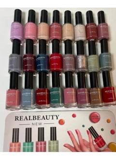 REAL BEAUTY 24-Piece Nail Polish Set Multicolour  - Image 5