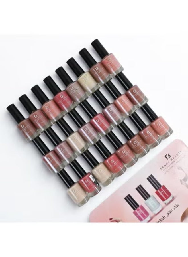 فنسي بيوتي طقم طلاء أظافر يحوي 24 قطعة متعدد الألوان - Image 1