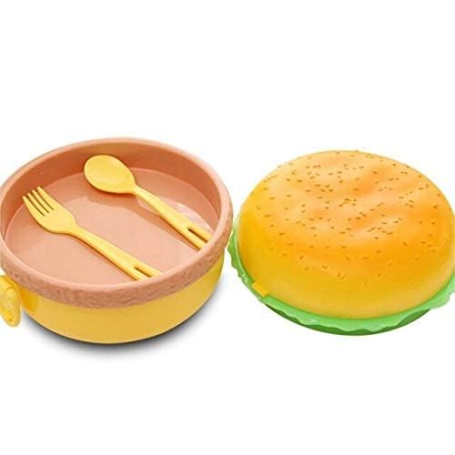 Mayatra's Burger Shape Lunch Box for Kids - Leak Proof Plastic Lunch Box with Compartments - Image 5