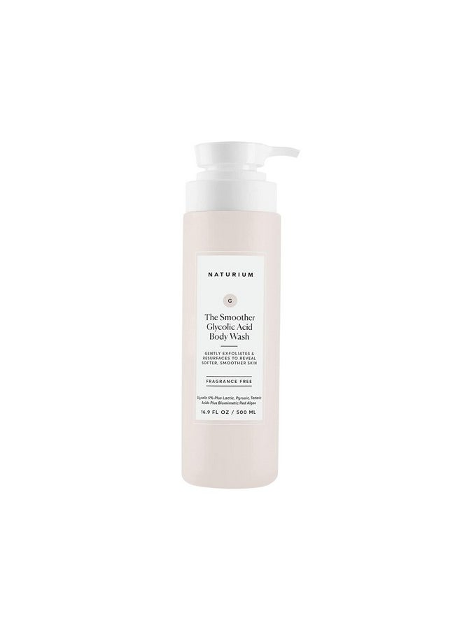 NATURIUM - The Smoother Glycolic Acid Exfoliating Body Wash Soft & Smoothing Cleanser 16.9 Oz - Image 1
