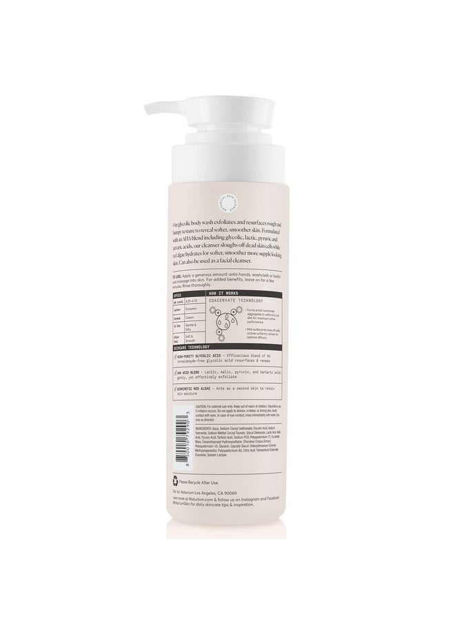 NATURIUM - The Smoother Glycolic Acid Exfoliating Body Wash Soft & Smoothing Cleanser 16.9 Oz - Image 1