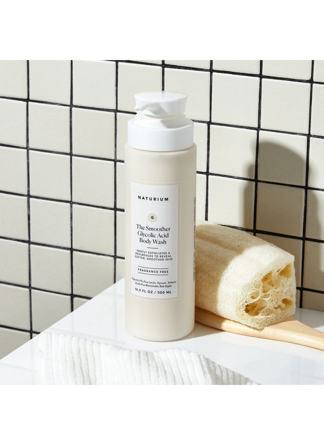 NATURIUM - The Smoother Glycolic Acid Exfoliating Body Wash Soft & Smoothing Cleanser 16.9 Oz - Image 1
