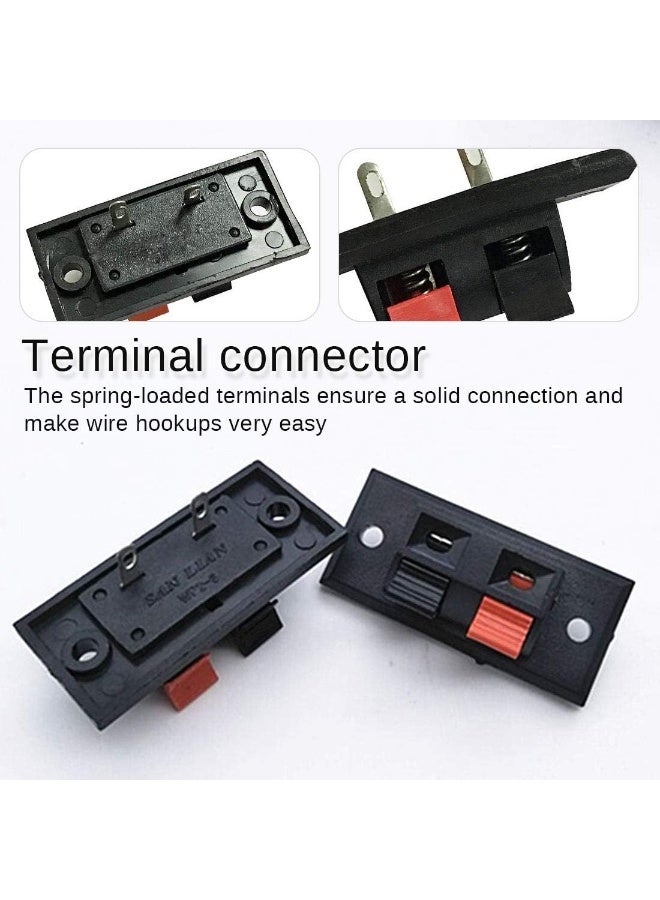 5 Pcs 2 Positions Speaker Clip Aging Clip Connector Terminal Push In Jack Spring Load Audio Speaker Terminals - Image 4