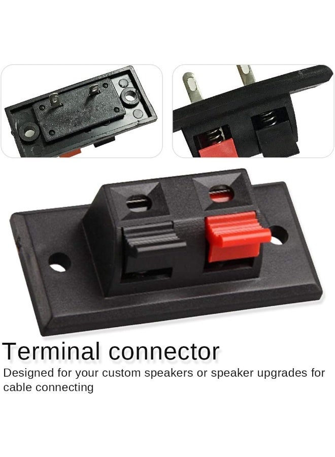 5 Pcs 2 Positions Speaker Clip Aging Clip Connector Terminal Push In Jack Spring Load Audio Speaker Terminals - Image 5