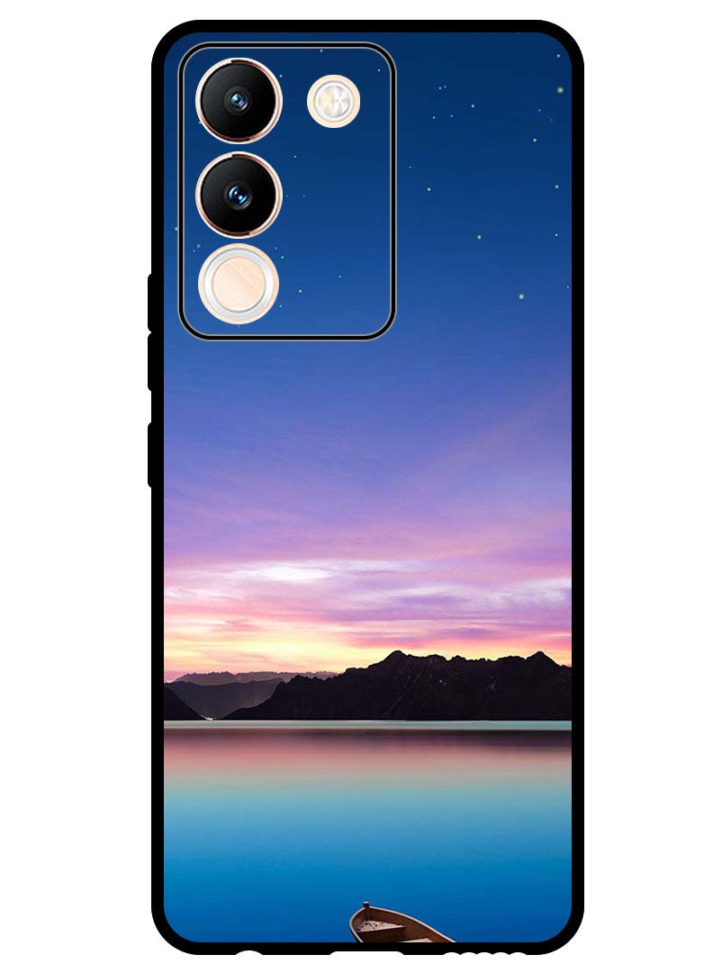 Theodor Protective Case Anti Scratch Shock Proof Bumper Cover For Vivo V29e Minimal Landscape - Image 1