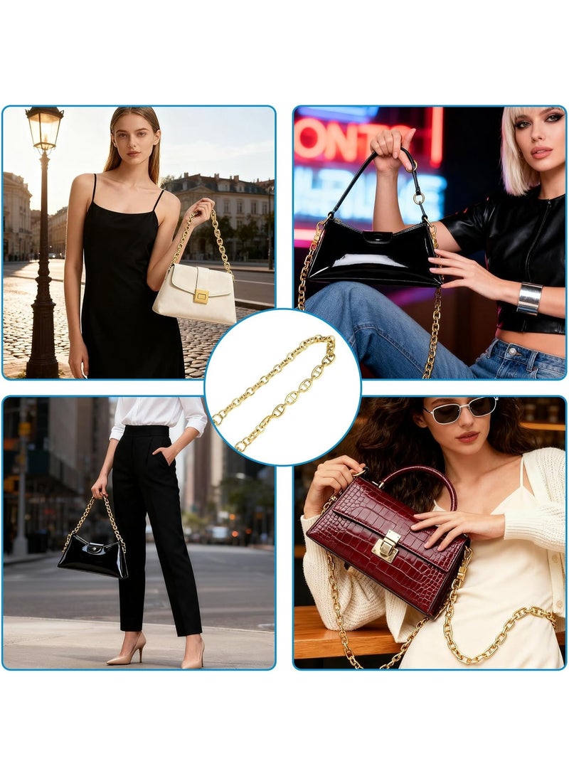 سلسلة ذهبية للحقائب، حزام محفظة متين بطول 17.3 بوصة، سلسلة بديلة متينة من سبائك الذهب لحقائب اليد - Image 5