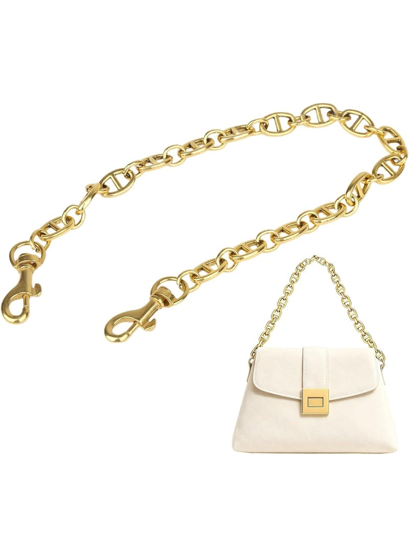 سلسلة ذهبية للحقائب، حزام محفظة متين بطول 17.3 بوصة، سلسلة بديلة متينة من سبائك الذهب لحقائب اليد - Image 1