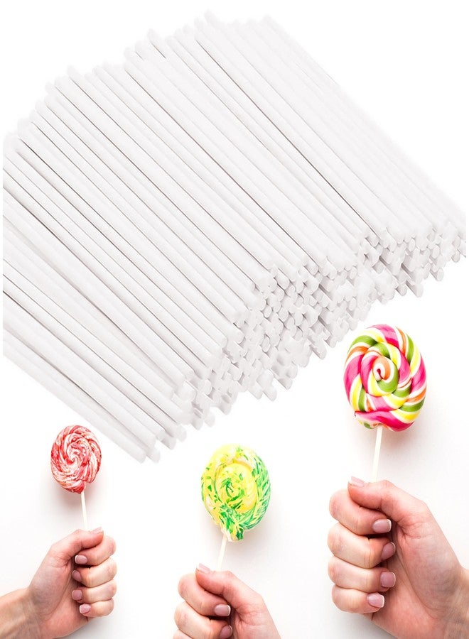 Gadget Beyond 6-Inch White Paper Cake Pop Sticks - Premium 100 Pack | Perfect for Lollipops, Cookies, Chocolate Cake Toppers | Versatile Baking & Crafting Accessory - Image 1