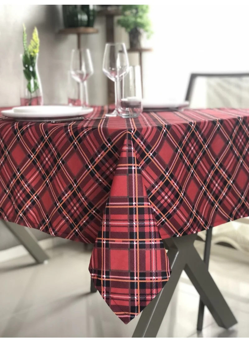 Deseni̇zmir Desizmir Digital Printing Plaid Pattern Tablecloth