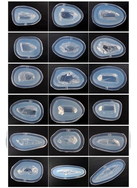 14-Piece Crystal Molds Set for Resin Artworks
