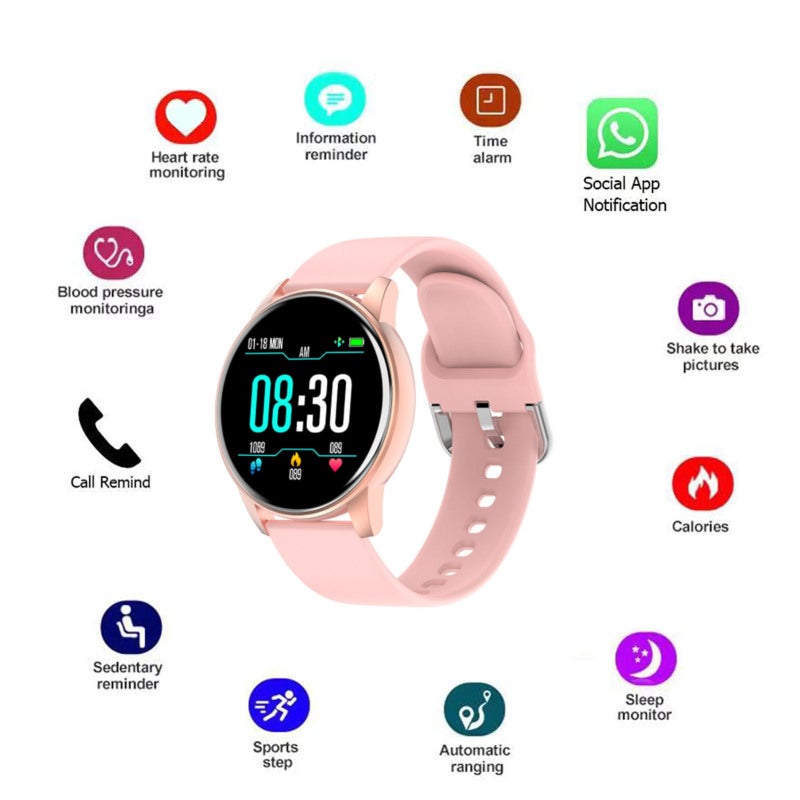 Smartwatch: Blue, Real-Time Health Monitoring, Fitness Tracker - Multi-Sport Tracking, Health Monitor for Fitness Enthusiasts & Daily Health Management - Image 4