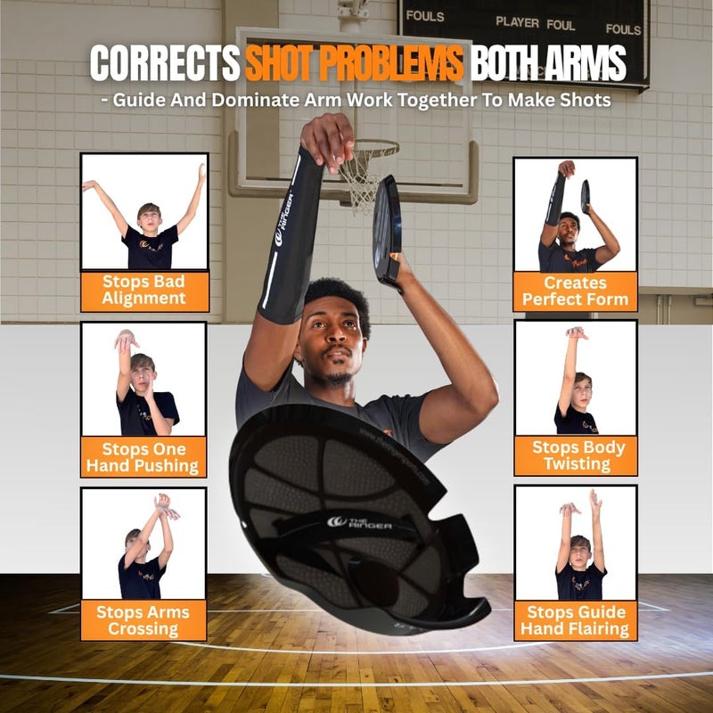 The Ringer Hoops Basketball Training Equipment and Basketball Shooting Aid - Basketball Shot Trainer and Basketball Drills Equipment - Become a Basketball Shooting Machine - Image 4