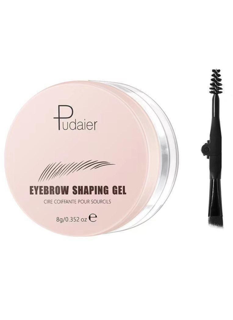 pudaier - Eyebrow Shaping Gel Eyebrow Wax Brow Cream Clear Brow Shaping Gel for Firm Brows with Brush Waterproof Quick-Drying Eyebrow Makeup Brow Styling Gel for Feathery Eyebrows - Image 1