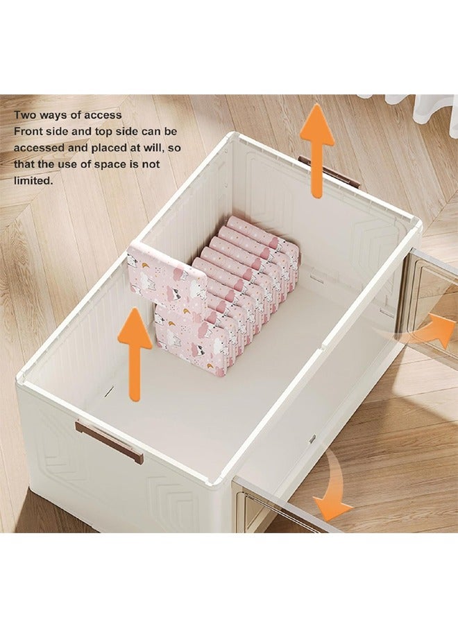 ATM 3-Tier Storage Cabinet with Wheels - 55x32x94 cm - Image 3