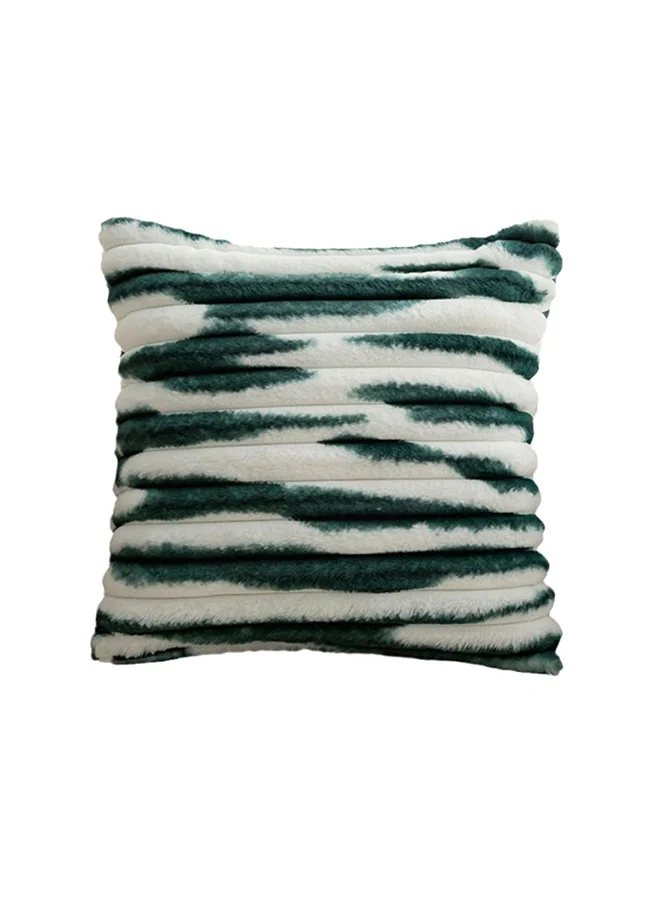 DANUBE HOME Danube Home Gleam Cushion 45x45cm Green/White | 100% Polyester Decorative Lightweight Throw Pillow For Sofas, Couches, Beds For Living Room