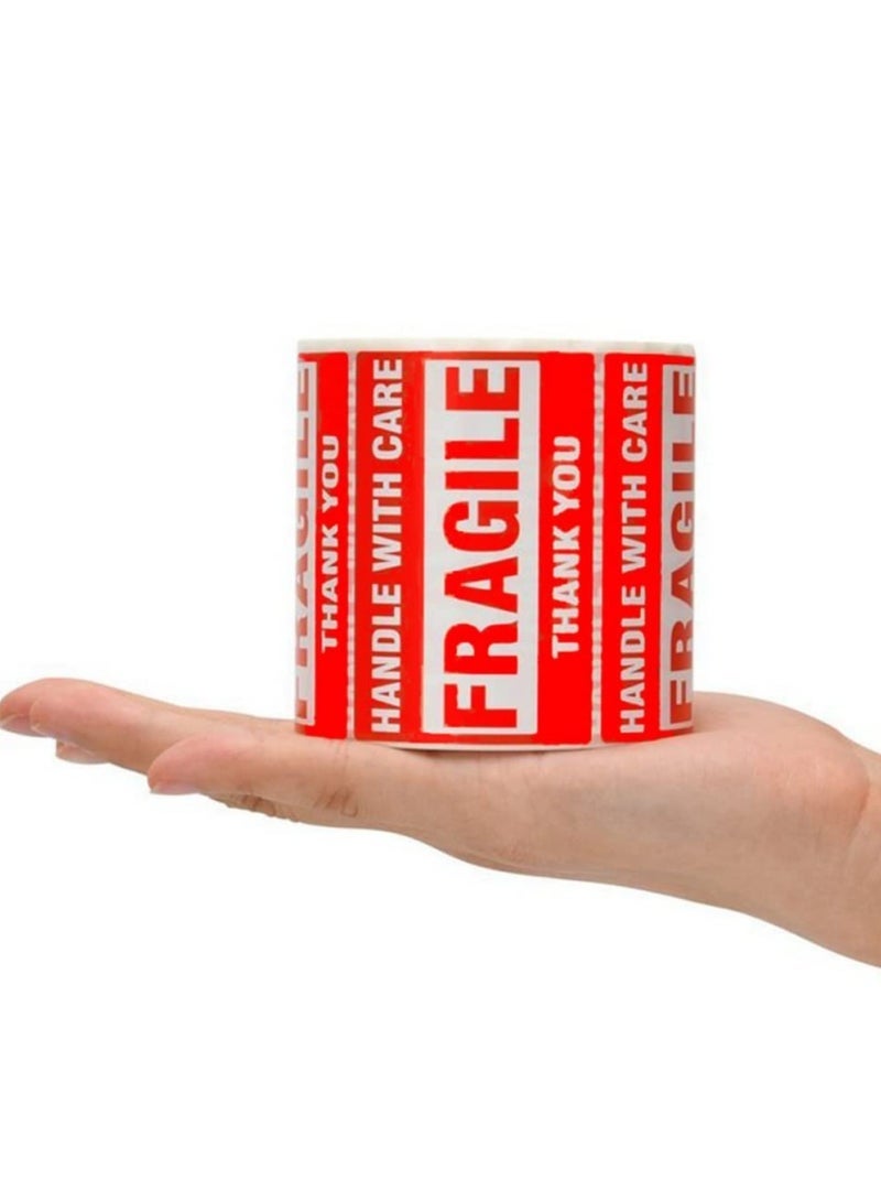 YUJA 2"x3" Self Adhesive Fragile Stickers, Handle with Care Stickers for Packing Shipping Moving Warning Stickers, Thank You Fragile Labels, Permanent Adhesive Shipping Labels (1 Roll 500Pcs) - Image 5