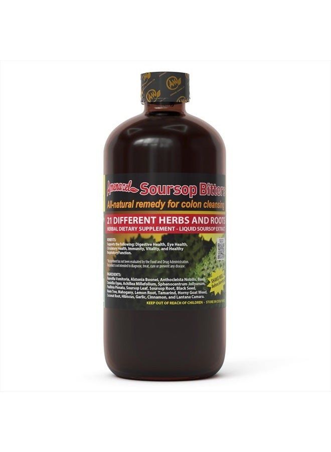 Organic Herbs Amenazel Soursop Bitters,Liquid, 16oz  - Image 1